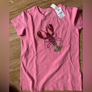 Crewcuts Pink Sequin Lobster Tee